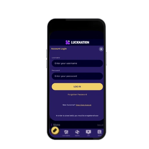 LuckNation Casino login