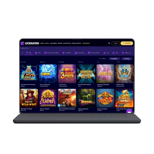 LuckNation Casino hjemmeside